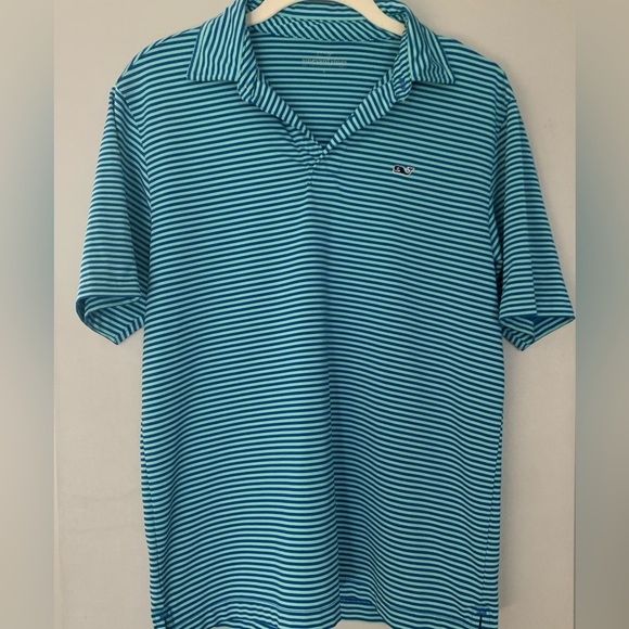 Vineyard Vines Blue Striped Men's Shirt - Picture 1 of 4